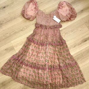 Hemant and Nandita Orchid Pink floral maxi dress